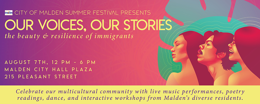 Print banner for the Malden Summer Festival.