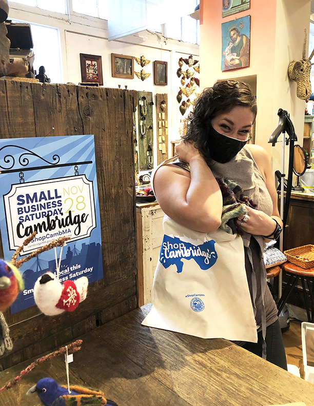 Branded poster and tote bag for a campaign to 